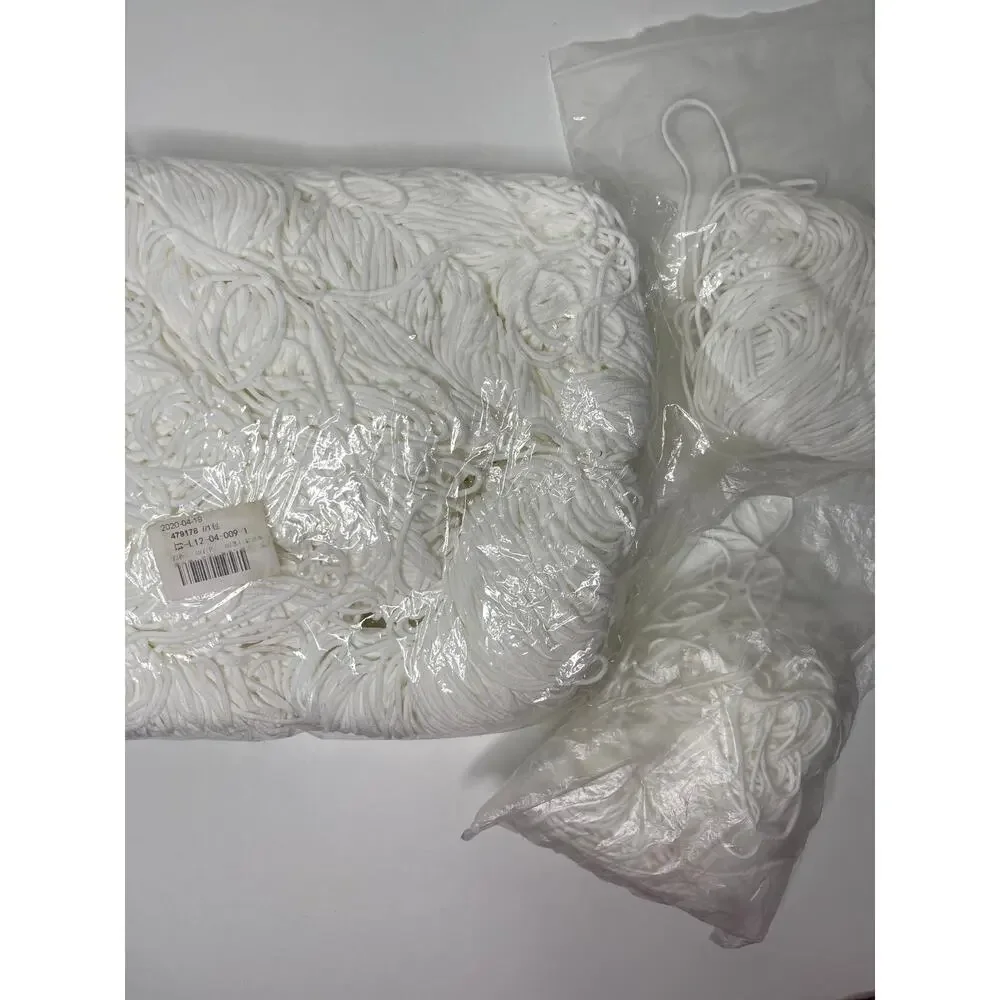 LOT White Elastic Cord String — Mixed Sizes! Sewing Clothing Crafts Masks 1.7lbs